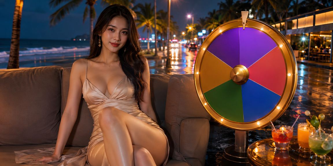 Bãi biển Mũi Né với không khí lễ hội quay số may mắn ngoài trời tại Việt Nam